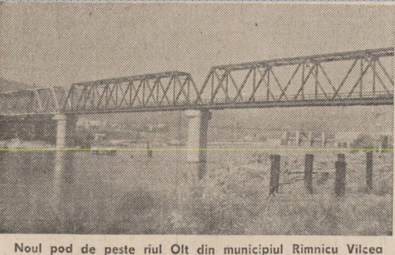 Linia 219, podul peste Olt (România Liberă, Sep. 1984)