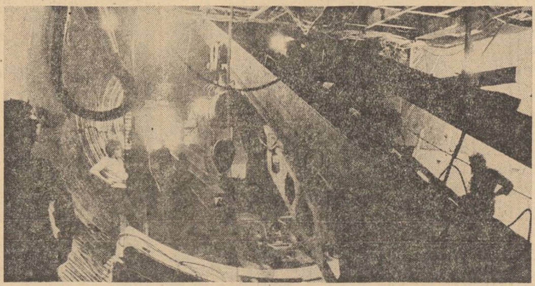 Lucrări la tunel - execuție în curs (România Liberă, aug. 1985)