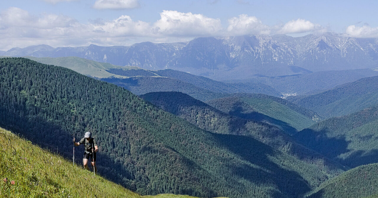 Ieșind spre Vârful Ștevia
