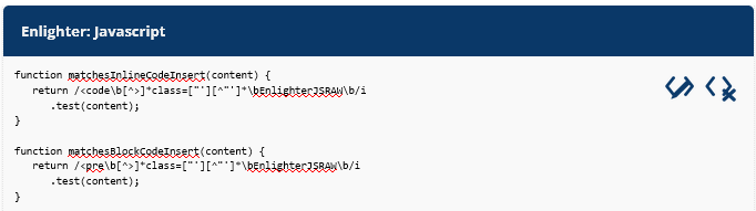 EnlighterJS - stiluri CSS modificate